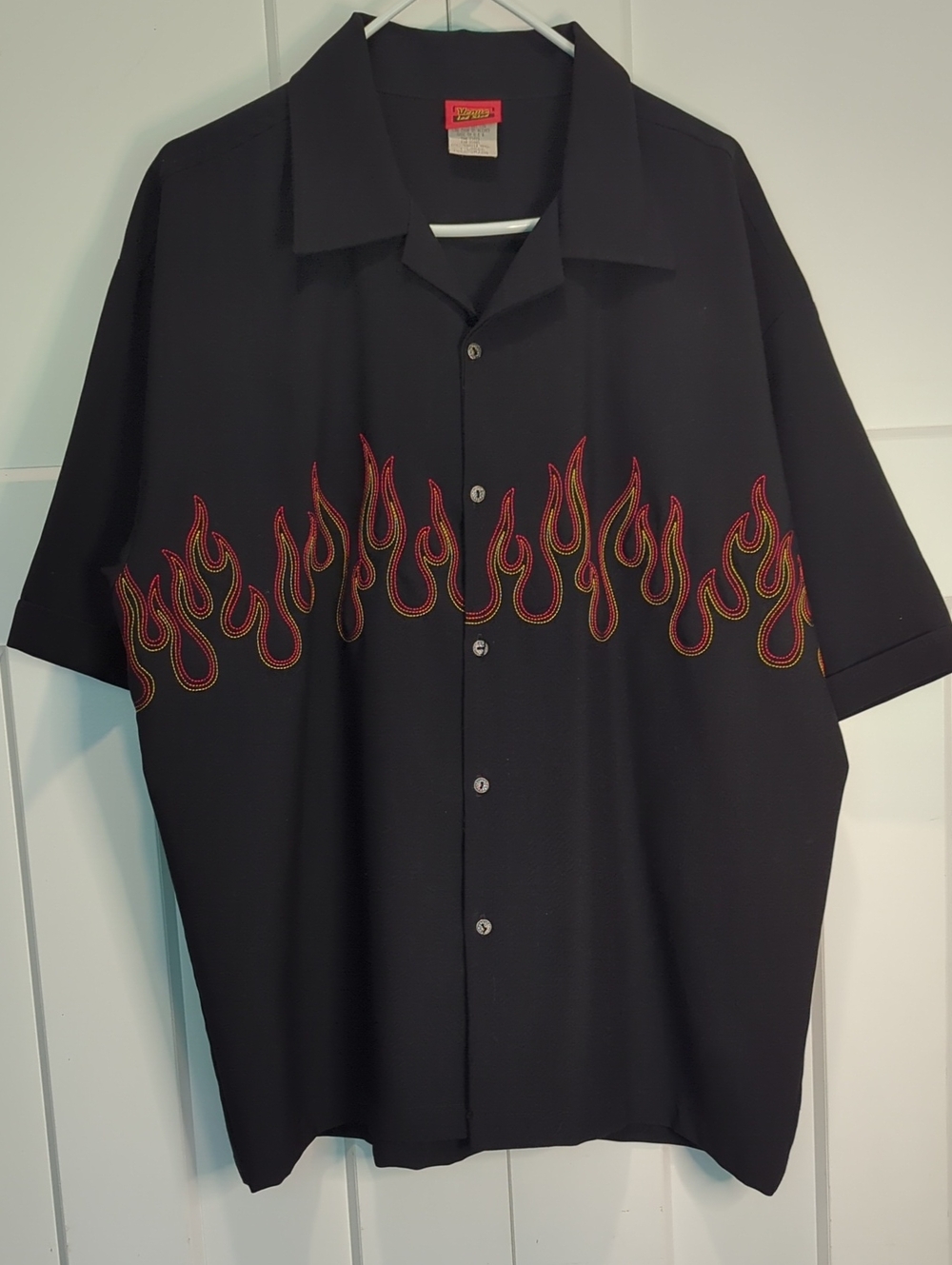 Vintage 1990's Made In USA Venue Led Sled Button-down Shirt Size XL